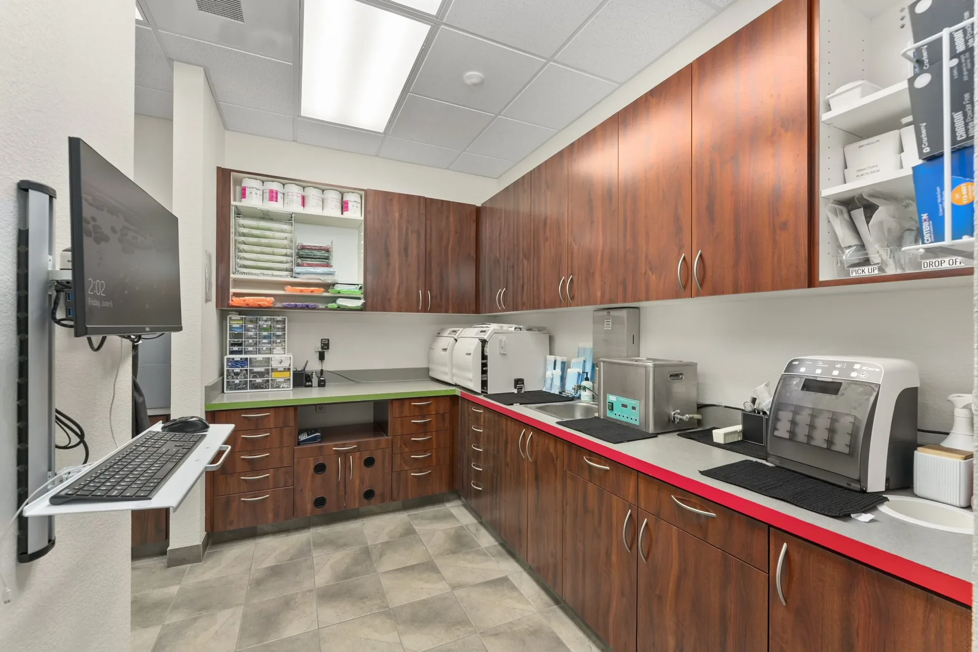 Operations and lab area at Artisan Dentistry